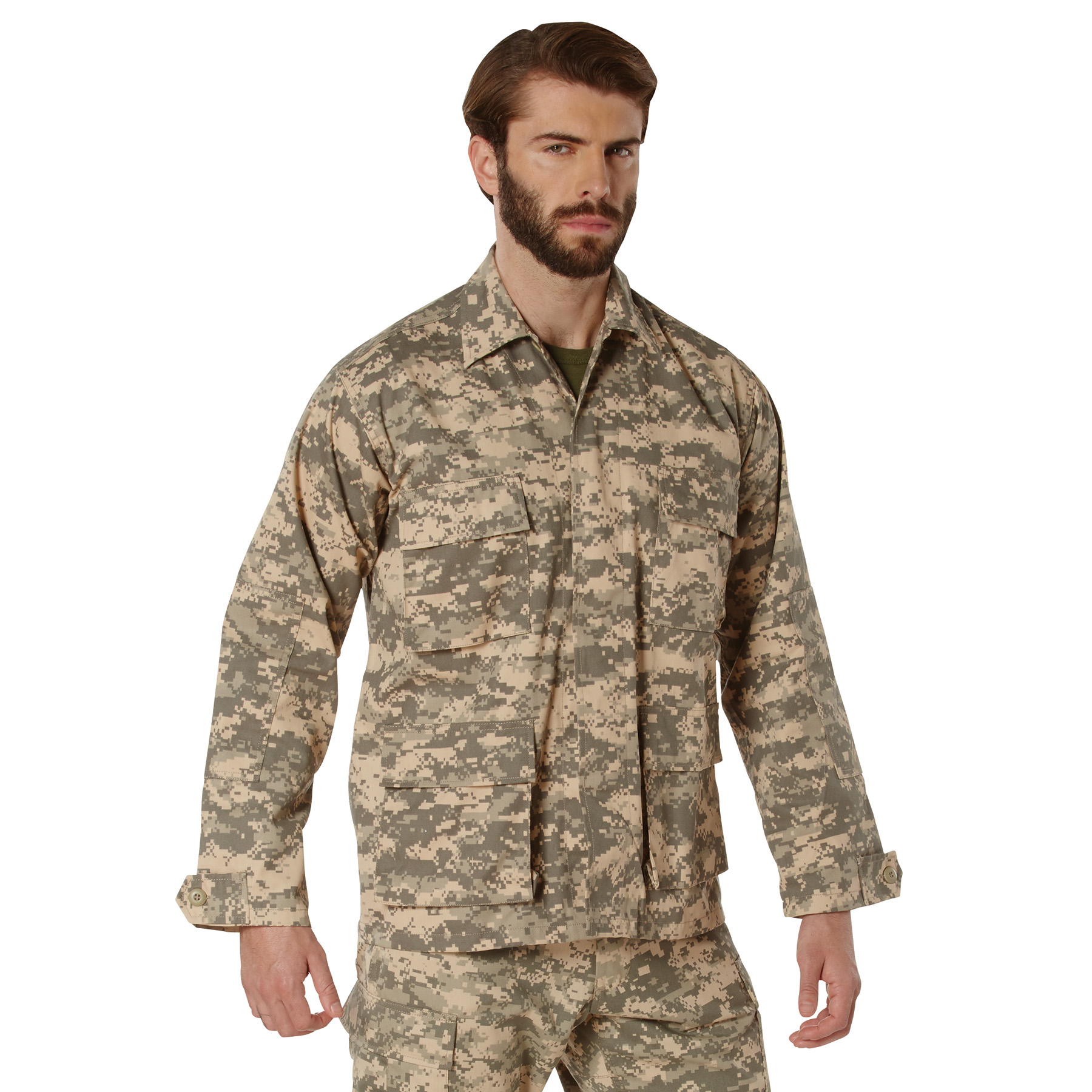 Rothco Rothco Digital Camo Bdu Shirt - Acu Digital Camo, Medium