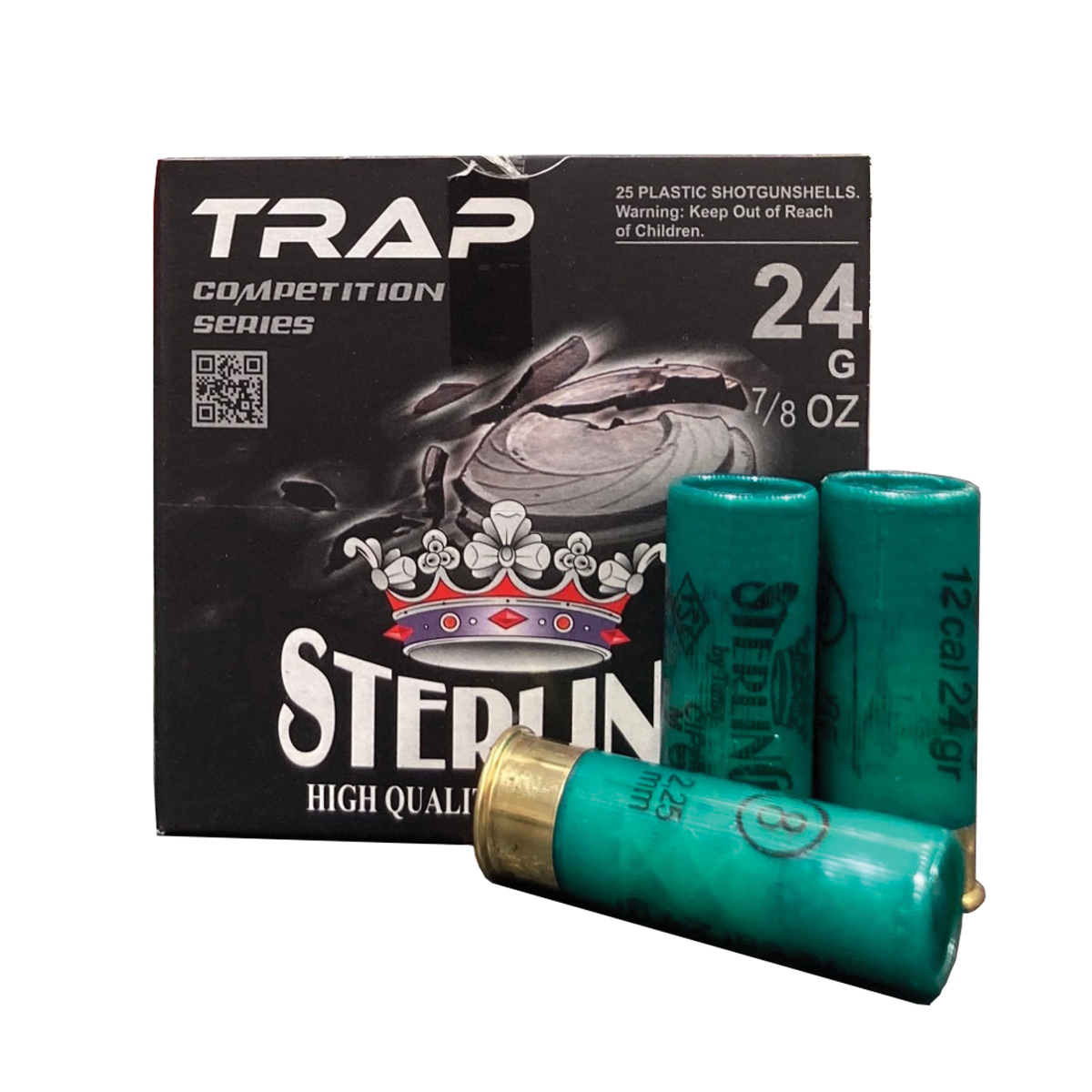 Sterling Competition 12 Gauge 2-3/4" #8 7/8 oz 25rds Shotshell - Competition Grade Target Load - 8698779963941 - Sterling