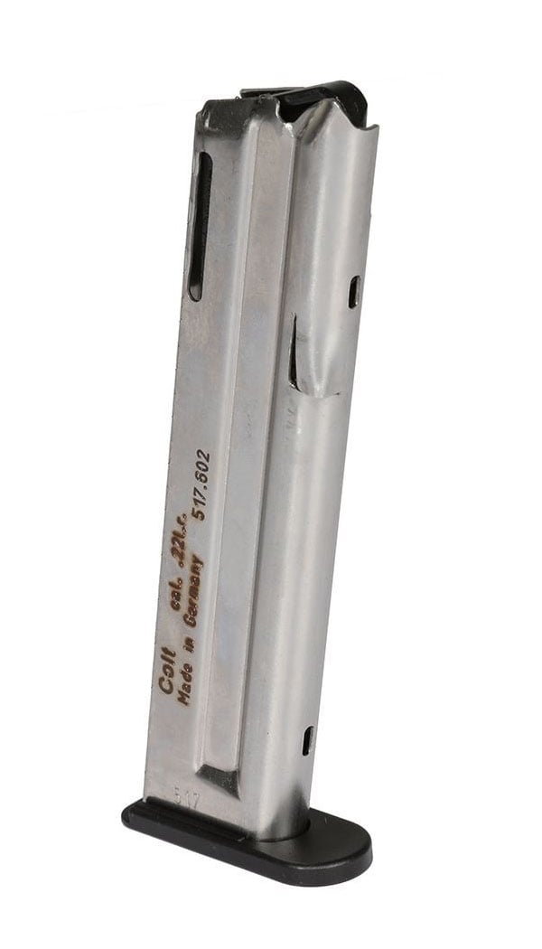 Walther Magazine: Colt 1911: 22 Long Rifle: 12rd Capacity - 517602 - Walther