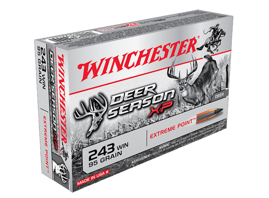 Winchester 243 95gr Deer Season XP, 20 Round Box - X243DS