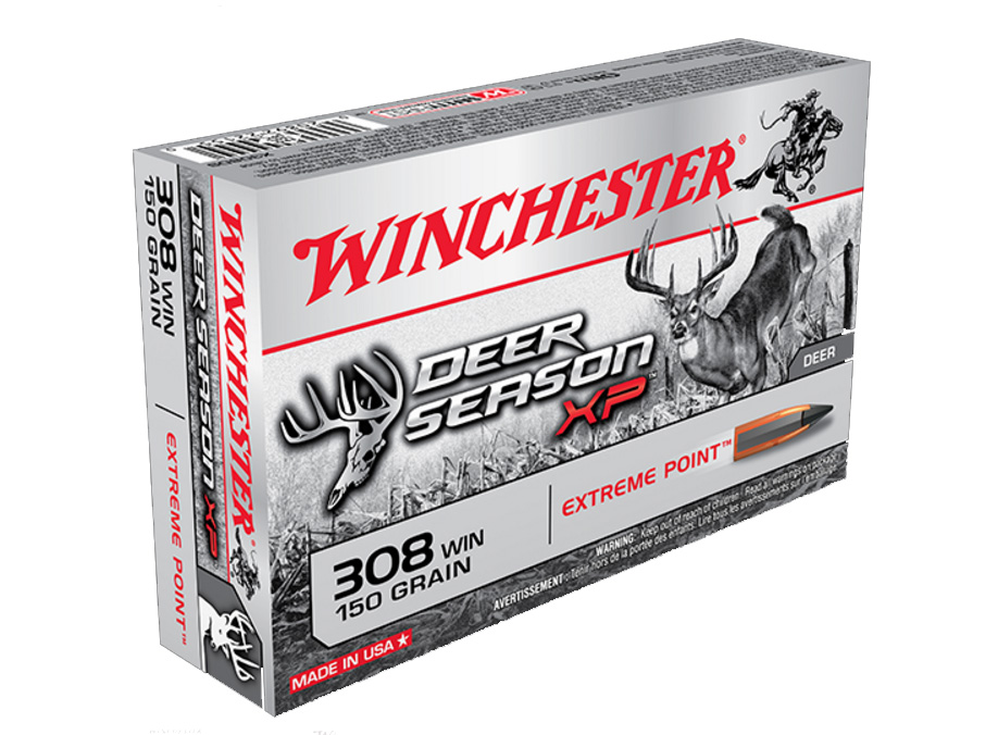 Winchester 308 150gr Deer Season XP Ammunition, 20 Round Box - X308DS - Winchester