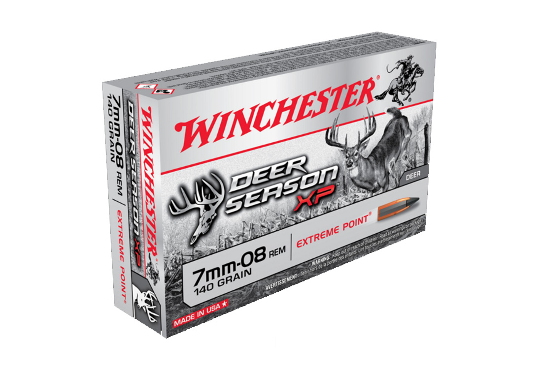 Winchester 7mm-08 Rem 140gr Deer Season XP Ammunition, 20 Round Box - X708DS - Winchester