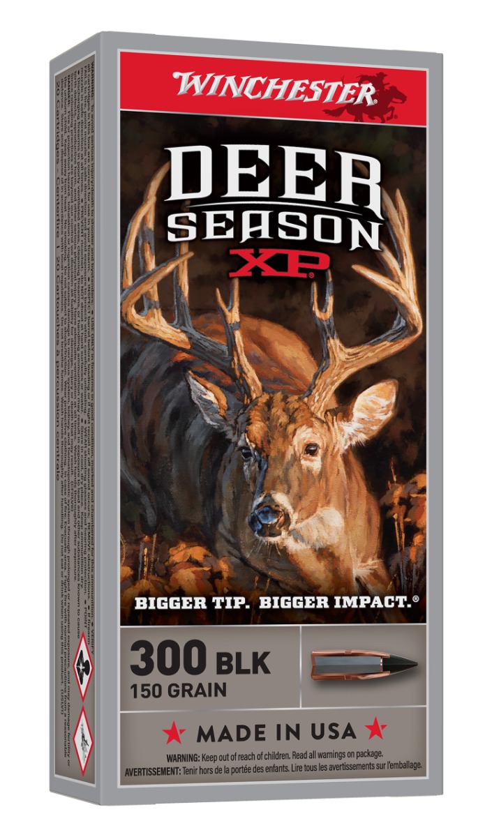 Winchester Deer Season XP 300 AAC Blackout 150gr Ammo, 20 Round Box - X300BLKDS - Winchester