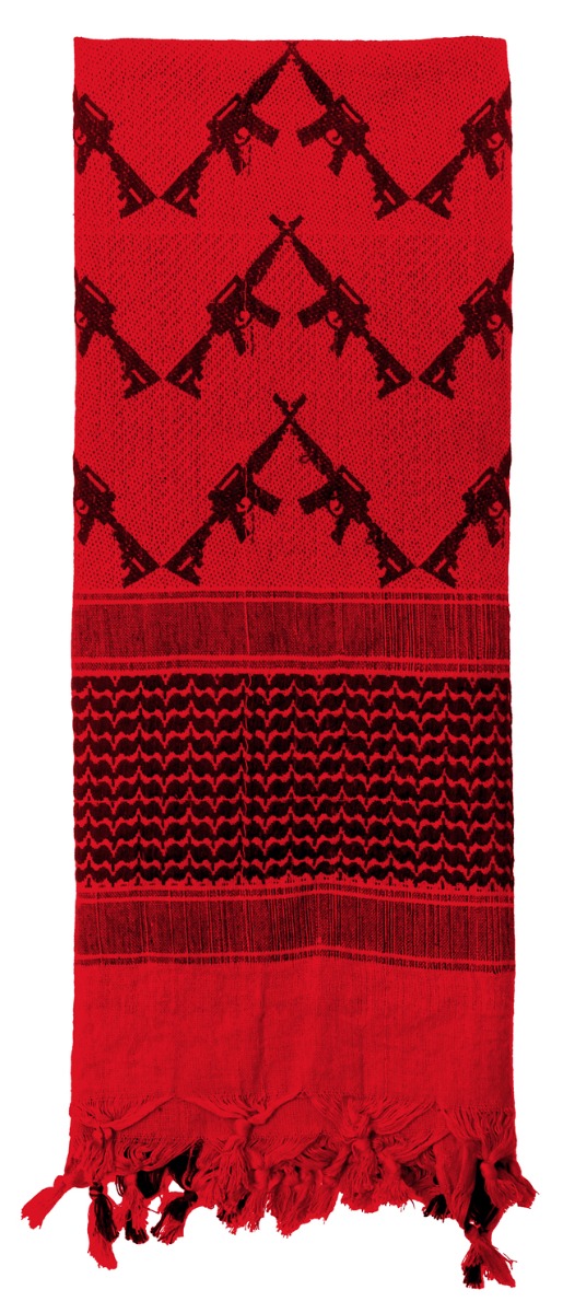 Rothco Rothco Crossed Rifles Shemagh Tactical Desert Keffiyeh Scarf - Red