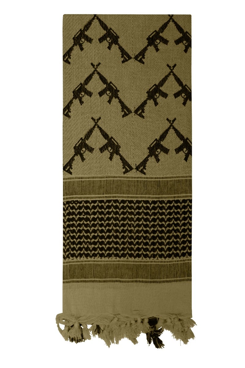 Rothco Rothco Crossed Rifles Shemagh Tactical Desert Keffiyeh Scarf - Olive Drab