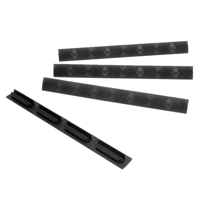 Ergo 4-Piece M-LOK WedgeLok Slot Cover, Black - Secure Slot Cover for Improved Handling - 4332-BK - Ergo