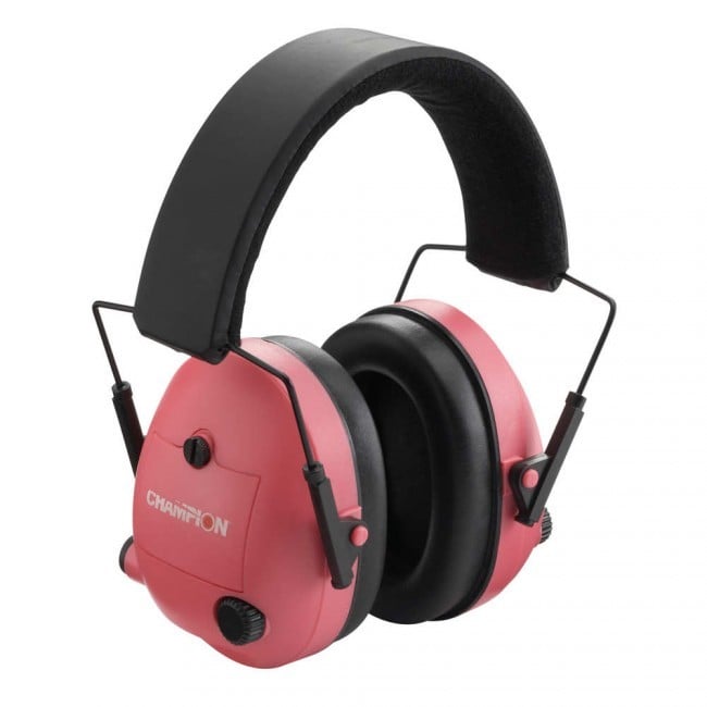 Champion Electronic Ear Muffs Electronic, Pink - 40975