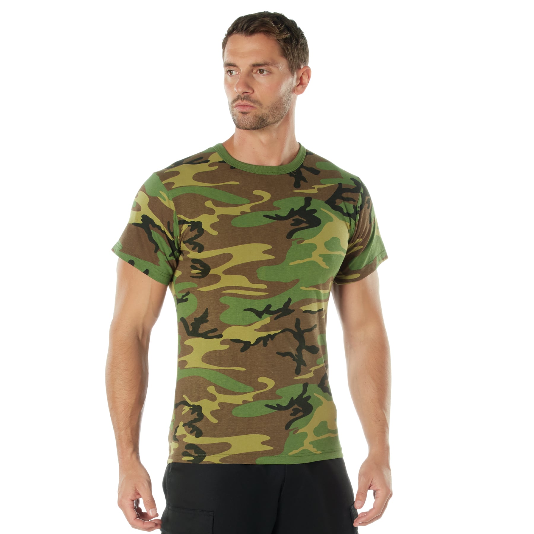 Rothco Camo T-Shirt - Woodland Camo, 2X-Large