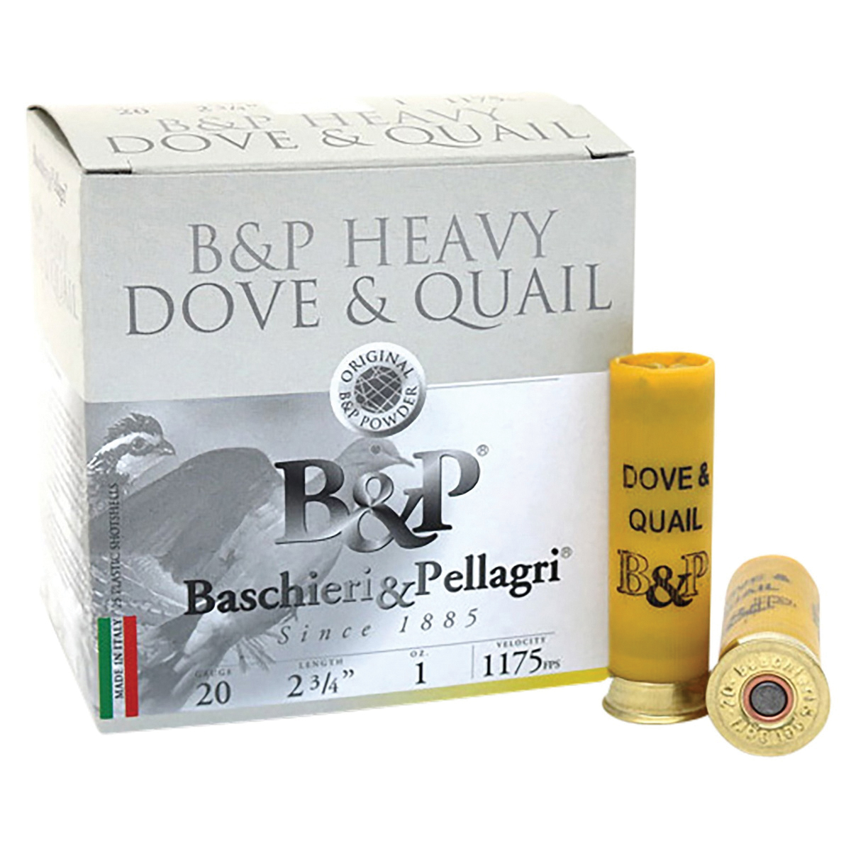 B&P Heavy Dove and Quail 20 Gauge 2-3/4" #8 1 oz 25rds Shotshell - Precision - 20BD8 - B&P