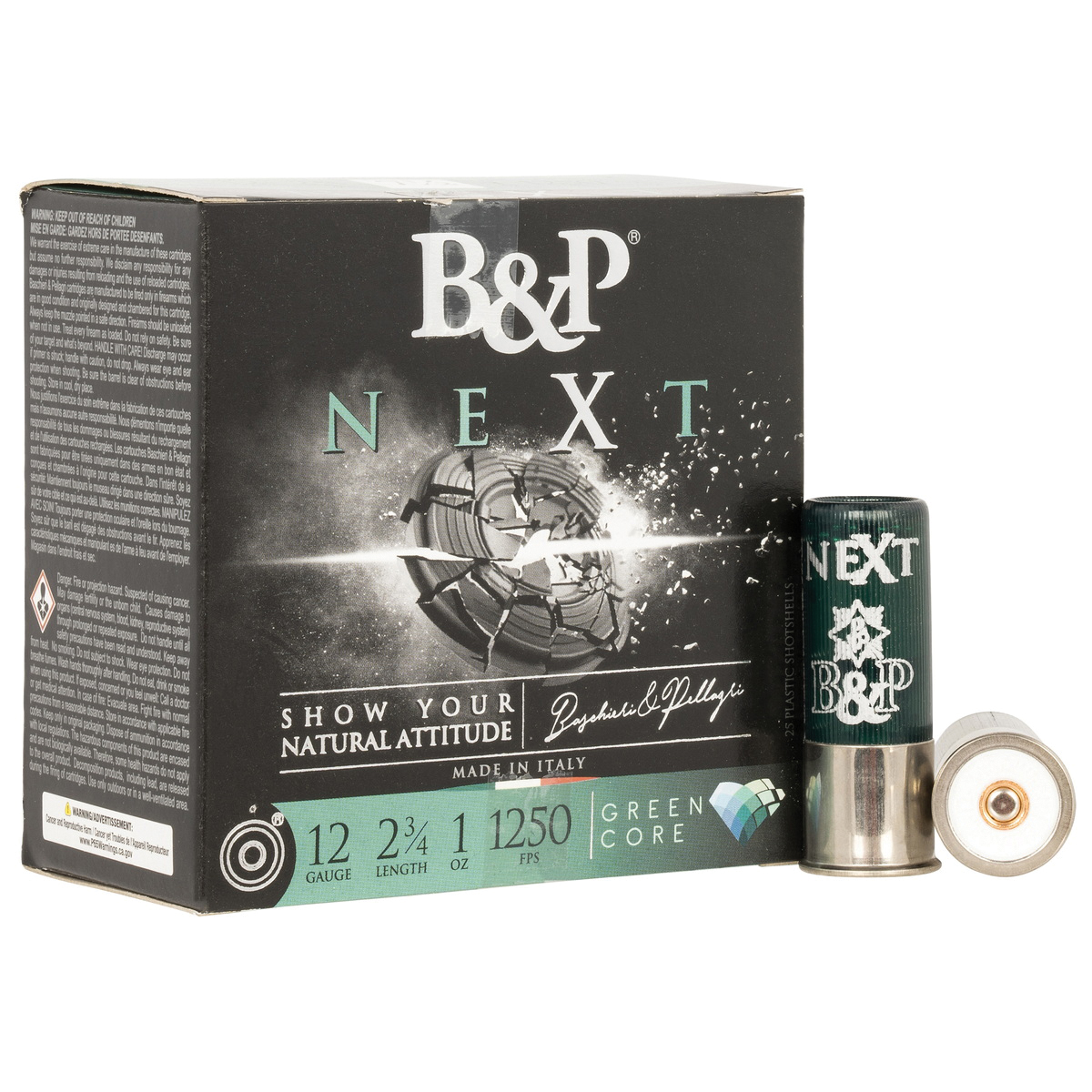 B&P Next 12 Gauge 2-3/4" #7.5 1 oz 25rds Shotshell - Next Generation Target Load - 12B1NX75 - B&P
