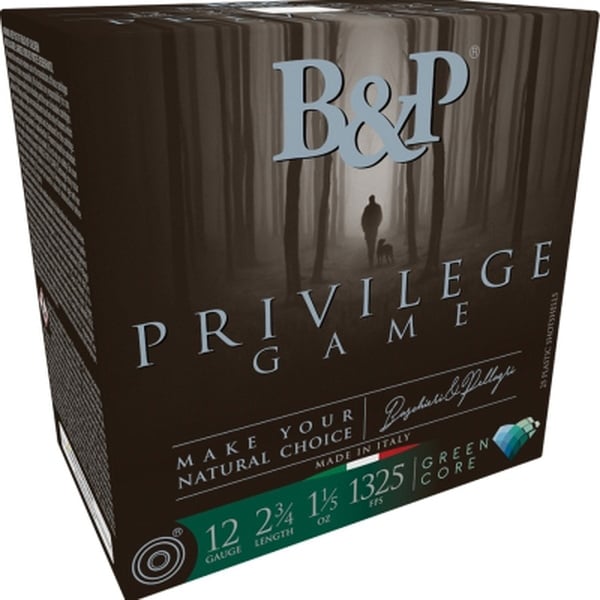 B&P Privilege Game 12 Gauge 2-3/4" #5 1-1/5 oz 25rds Shotshell - Premium Upland Game Load - 12B15PG5 - B&P