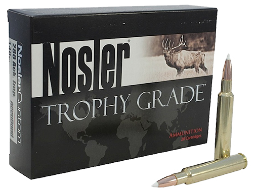 Nosler Trophy Grade 280 Rem 140 grain AccuBond Rifle Ammo, 20/Box - 48545 - Nosler