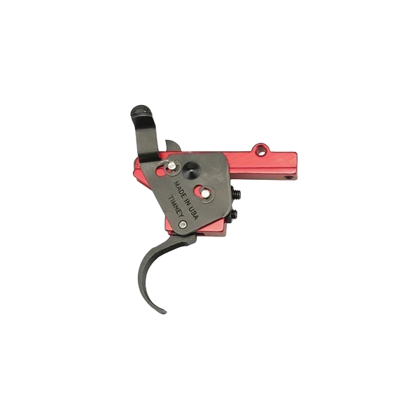 Timney Triggers Featherweight Deluxe Trigger Single-Stage, Black/Red - Timney Triggers