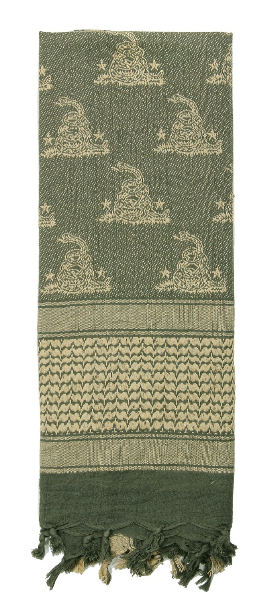 Rothco Rothco Gadsden Snake Shemagh Tactical Desert Scarf - Foliage Green