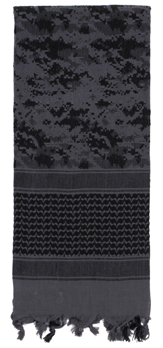 Rothco Rothco Digital Camo Shemagh Tactical Desert Keffiyeh Scarf - Subdued Urban Digital Camo