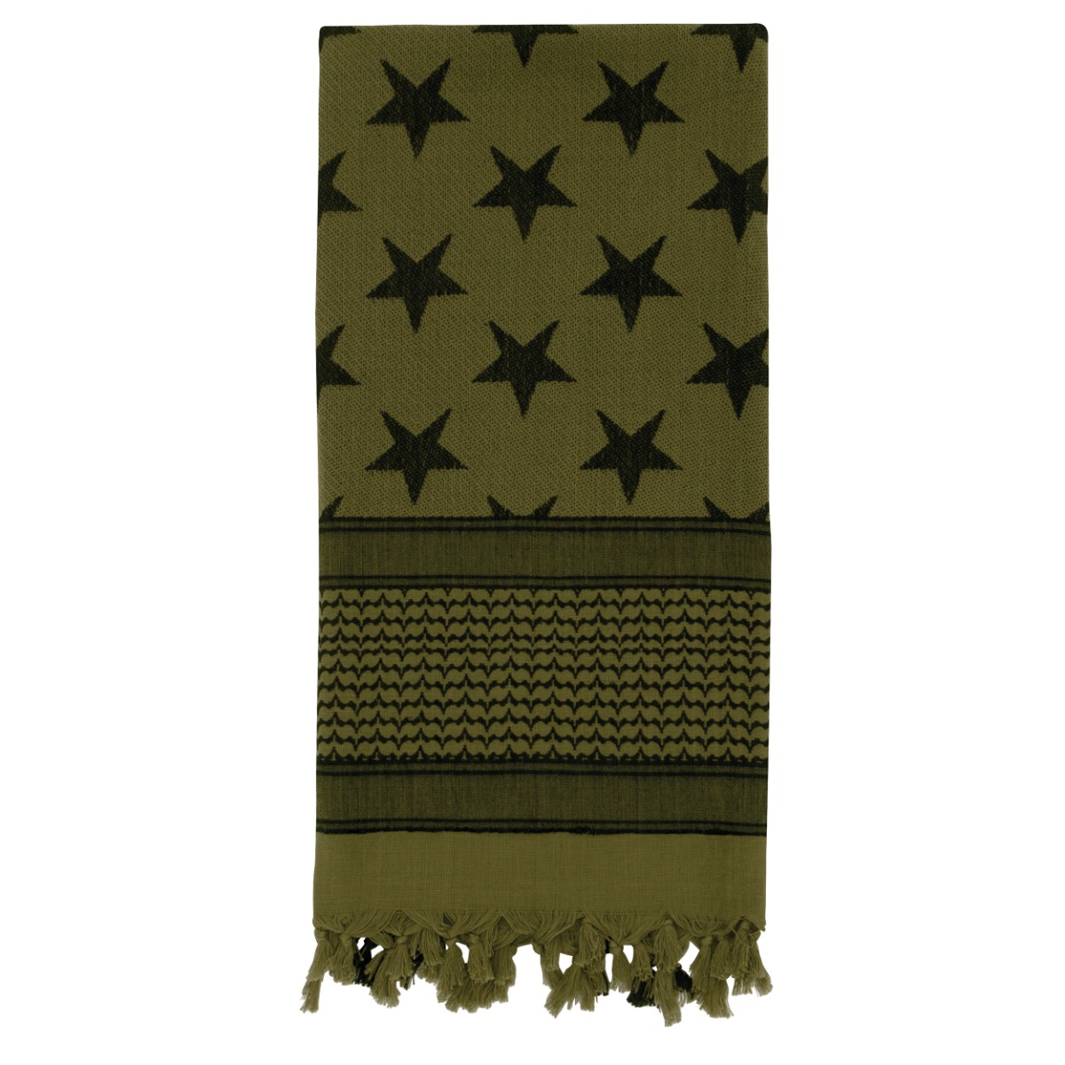 Rothco Rothco Stars And Stripes Us Flag Shemagh Tactical Desert Keffiyeh Scarf - Olive Drab