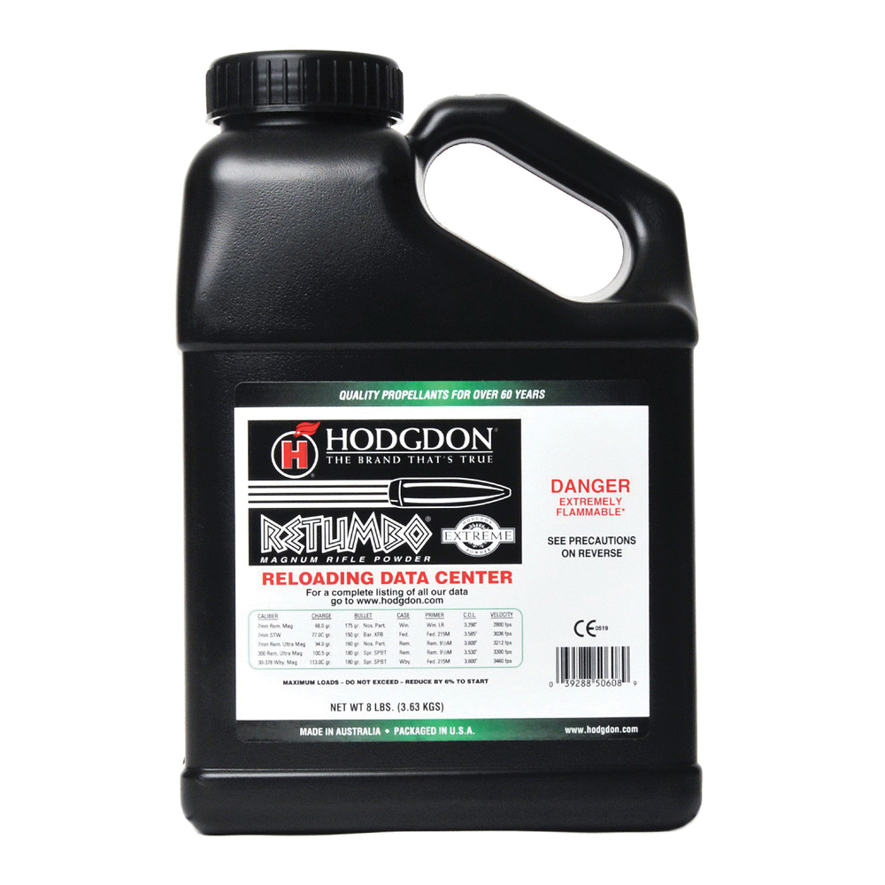 Hodgdon Hodgdon Retumbo 8 lb Rifle Powder - RET8