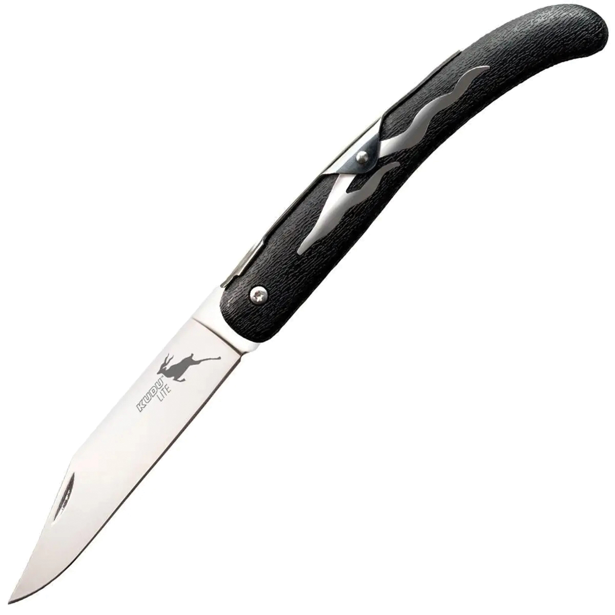 Cold Steel Kudu Lite Folding Knife Clip Point Black - Lightweight Blade, Reliable EDC Option - CS-20KJZ - Cold Steel