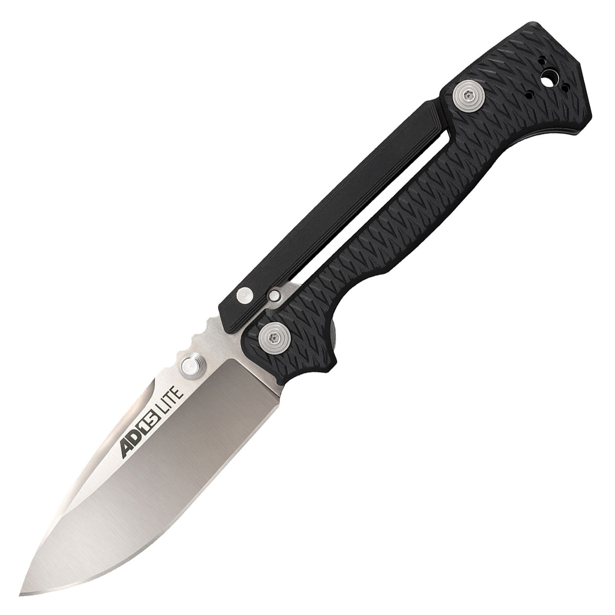 Cold Steel AD-15 Lite Folding Knife Drop Point Black - Strong Locking Mechanism, Lightweight Handle, Tactical Design - CS-58SQLZ - Cold Steel