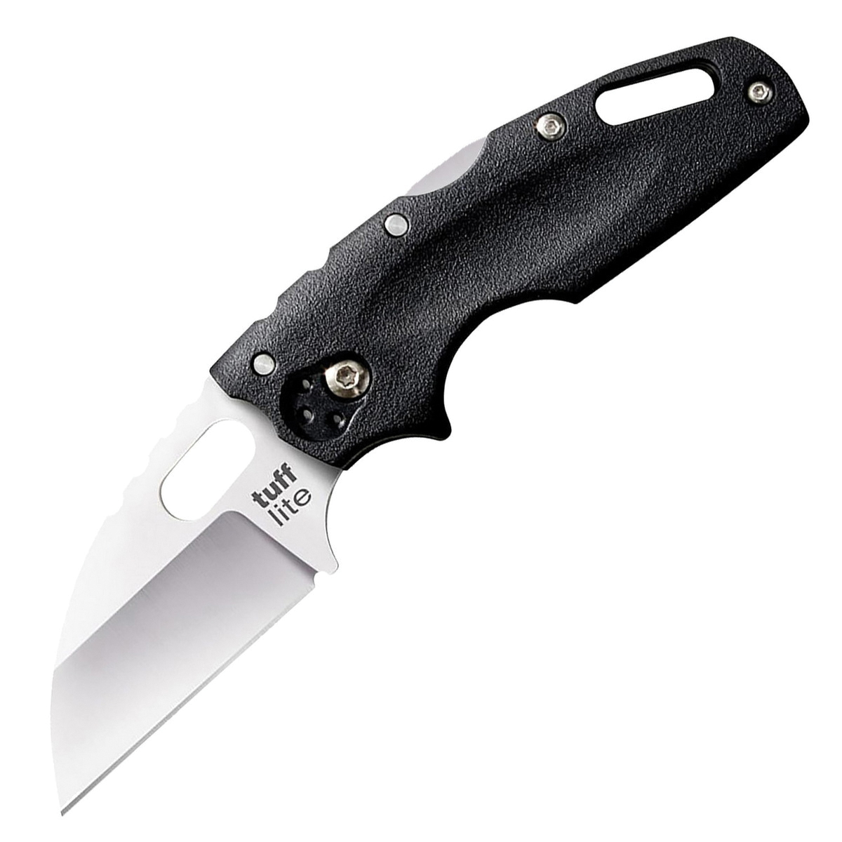Cold Steel Tuff Lite Folding Knife Sheepsfoot Black - Compact Blade, Ergonomic Grip, Lightweight EDC, Durable Handle - CS-20LTZ - Cold Steel