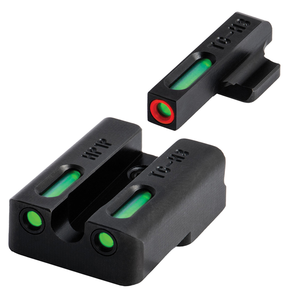 TruGlo TFX Pro Sight Set - Front/Rear with Green/Green for Optimal Targeting - TG13XD2PC - Truglo