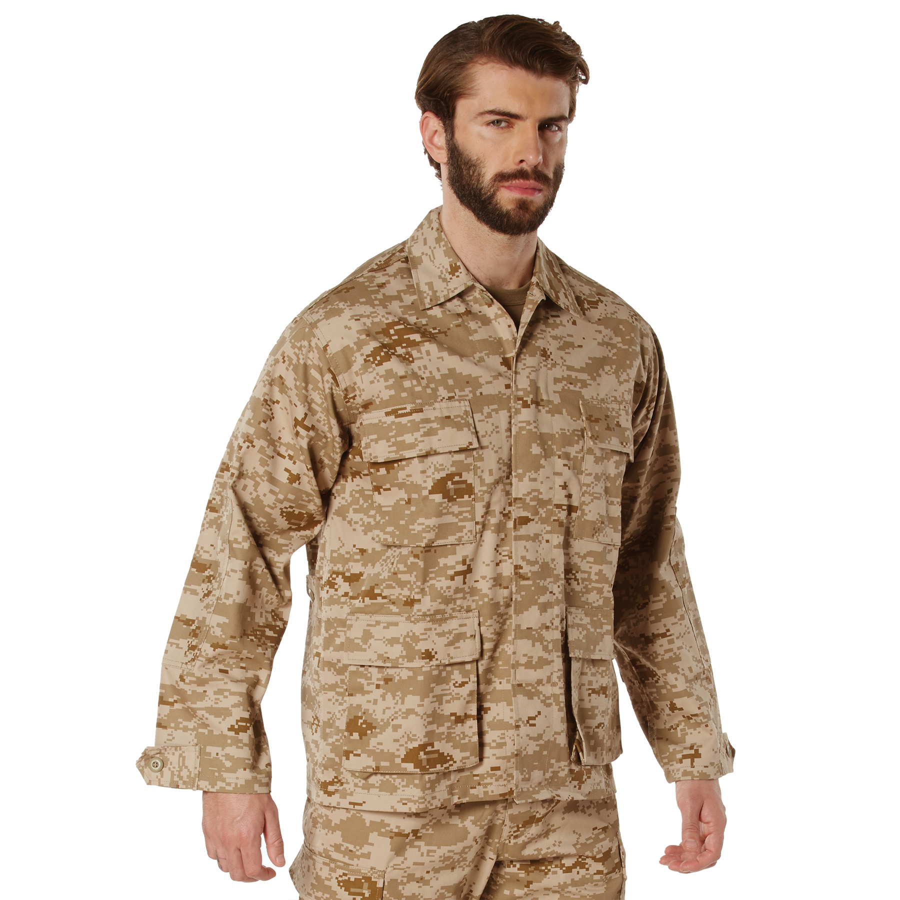 Rothco Rothco Digital Camo Bdu Shirt - Desert Digital Camo, X-Small