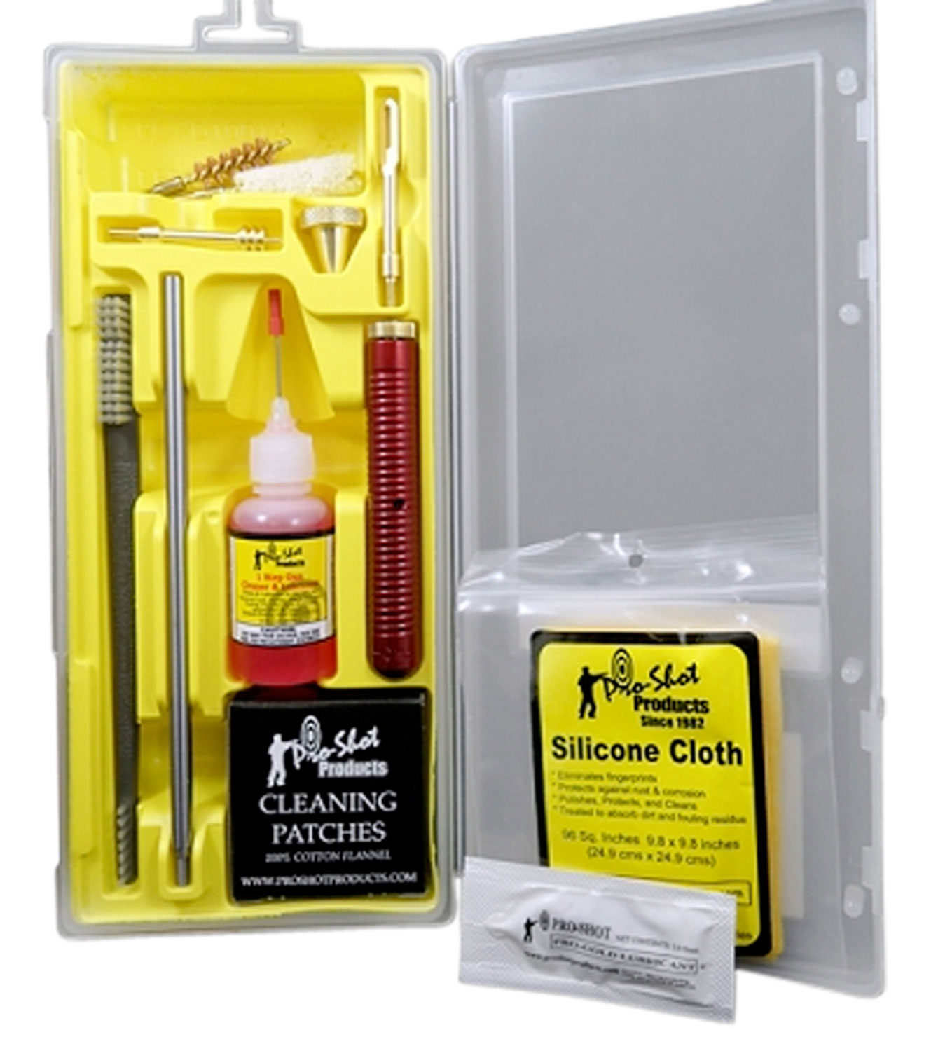 ProShot Classic .38/.357/9mm Pistol Slotted Tip Cleaning Box Kit - P38/9KIT - Proshot