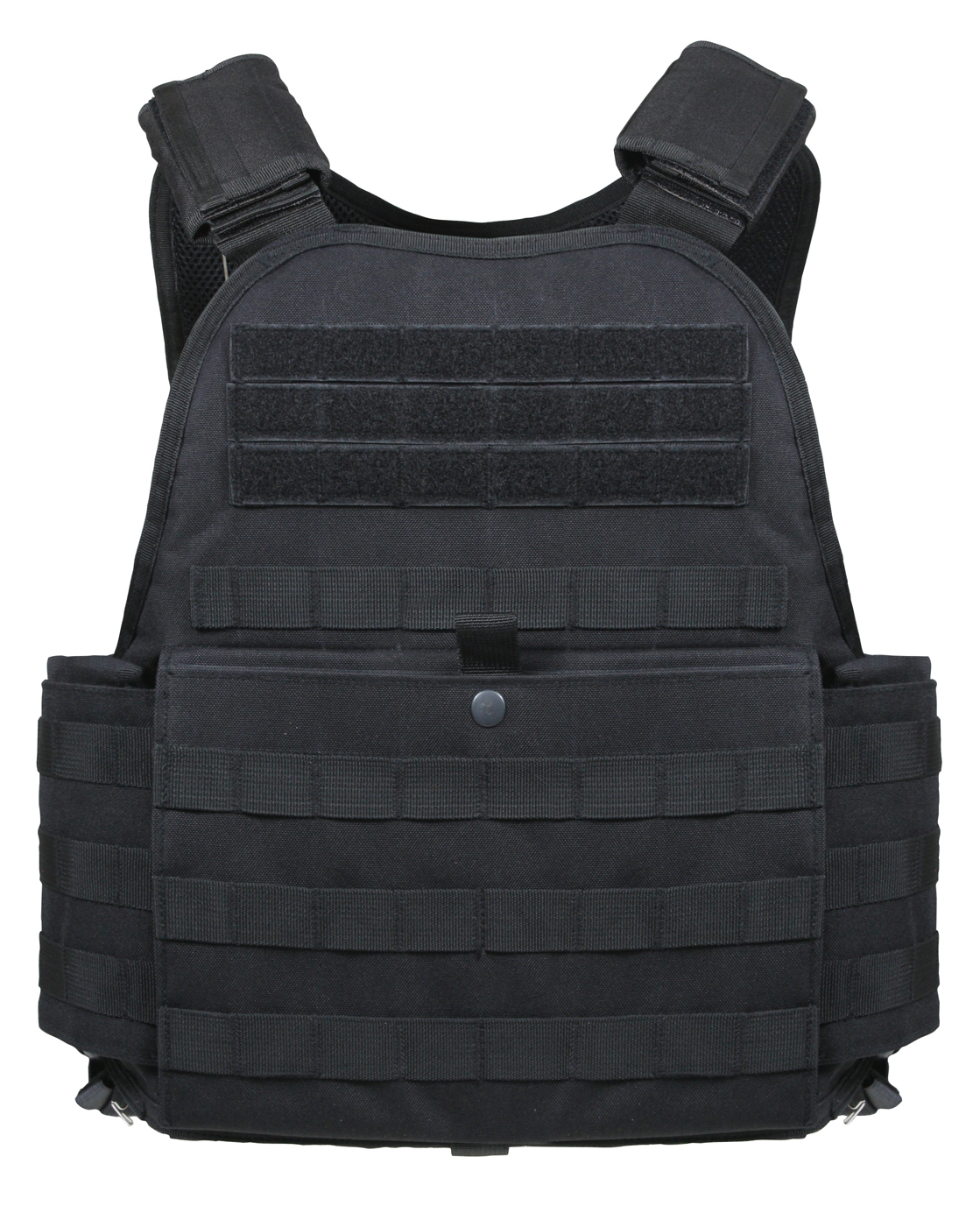 Rothco Molle Plate Carrier Vest - Black, 2X-Large - 3X-Large