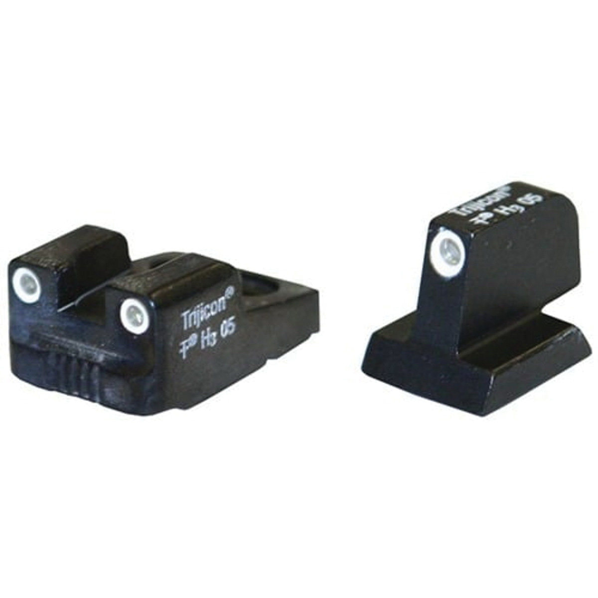 Trijicon 3-Dot Tritium Sight Set Front/Rear, Green/White/Green/White - Trijicon