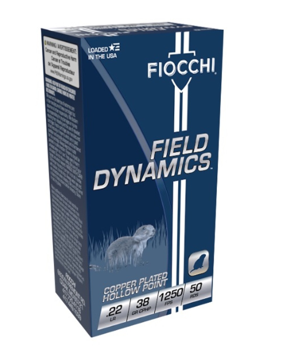 Fiocchi Field Dynamics .22LR 38gr CPHP Ammo, 50rds - 22FHVCHP - Fiocchi