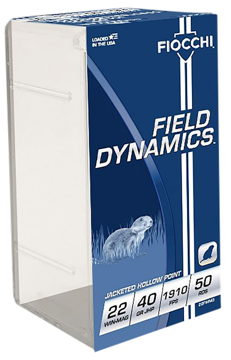 Fiocchi Field Dynamics 22 Magnum 40gr JHP Ammo, 50rds - 22FWMB - Fiocchi