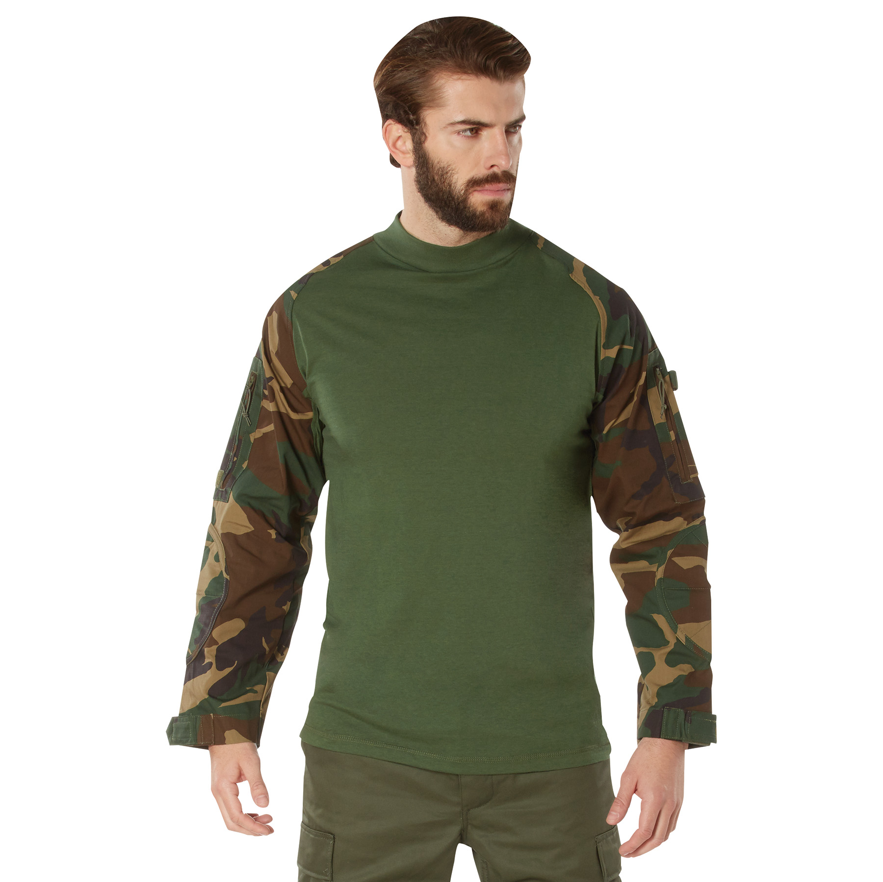 Rothco Rothco Nyco Fr Fire Retardant Combat Shirt - Woodland Camo, 2X-Large