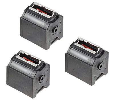 Ruger Magazine: 22 Long Rifle: 10/22 BX-1 3 Pack 10rd Capacity - 90451 - Ruger