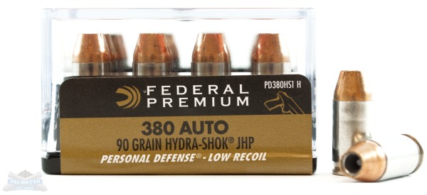 Federal 380 Auto/ACP 90gr Hydra-Shok Ammunition 20rds - PD380HS1 - Federal