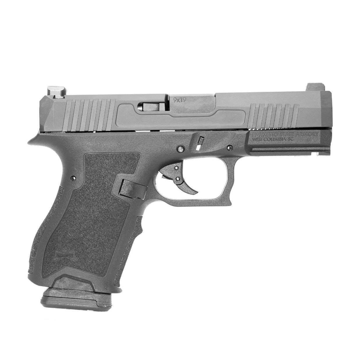 PSA Dagger Compact 9mm Pistol with Extreme Carry Cuts & Night Sights, Black DLC - Palmetto State Armory