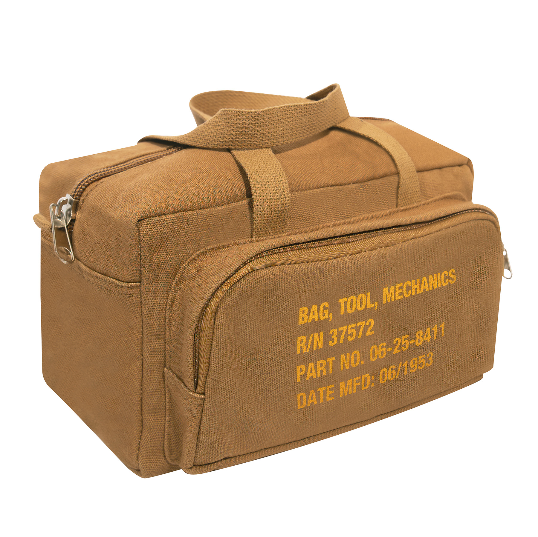 Rothco Rothco G.I. Type Zipper Pocket Mechanics Tool Bag With Military Stencil - Coyote Brown