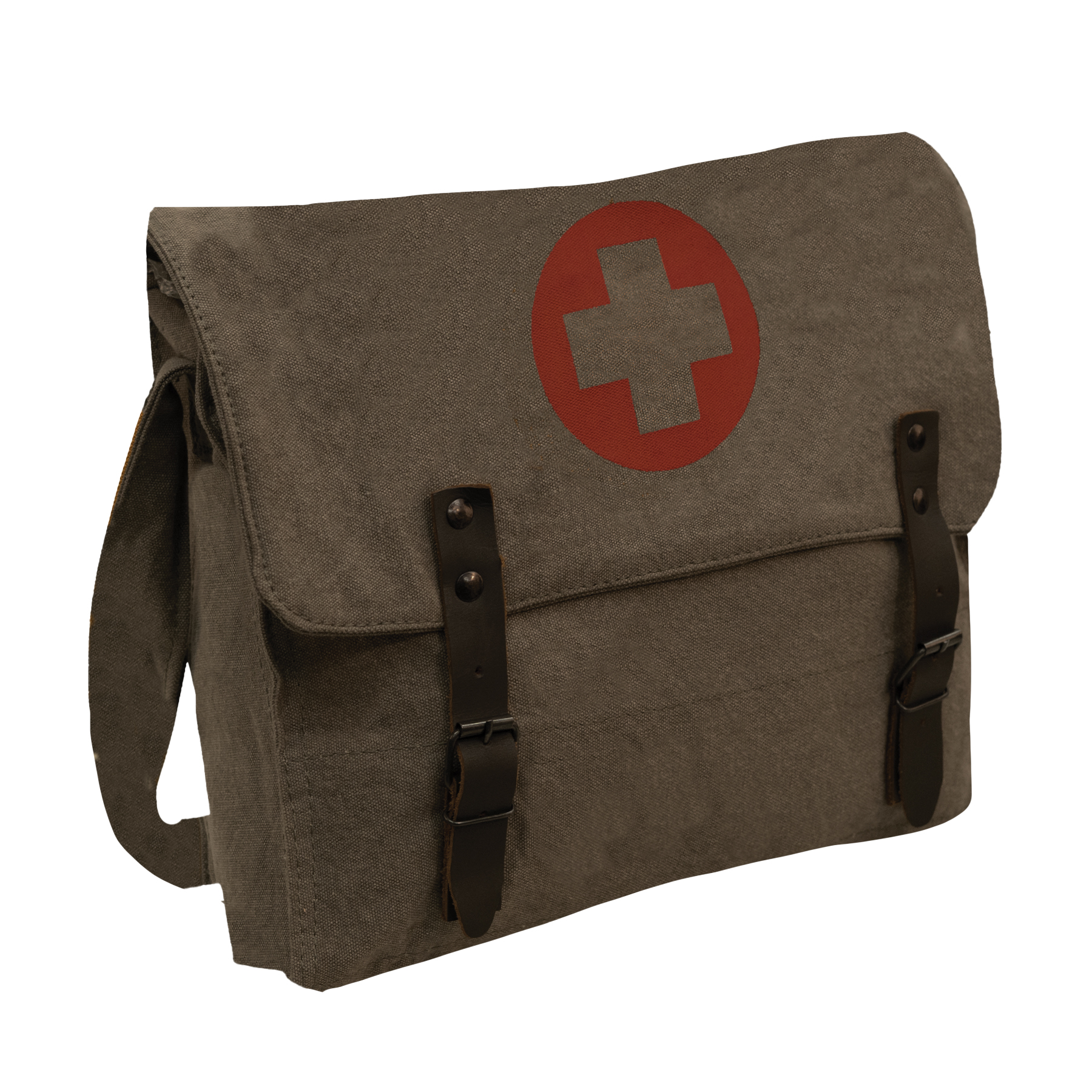 Rothco Rothco Vintage Medic Canvas Bag With Cross - Vintage Olive Drab