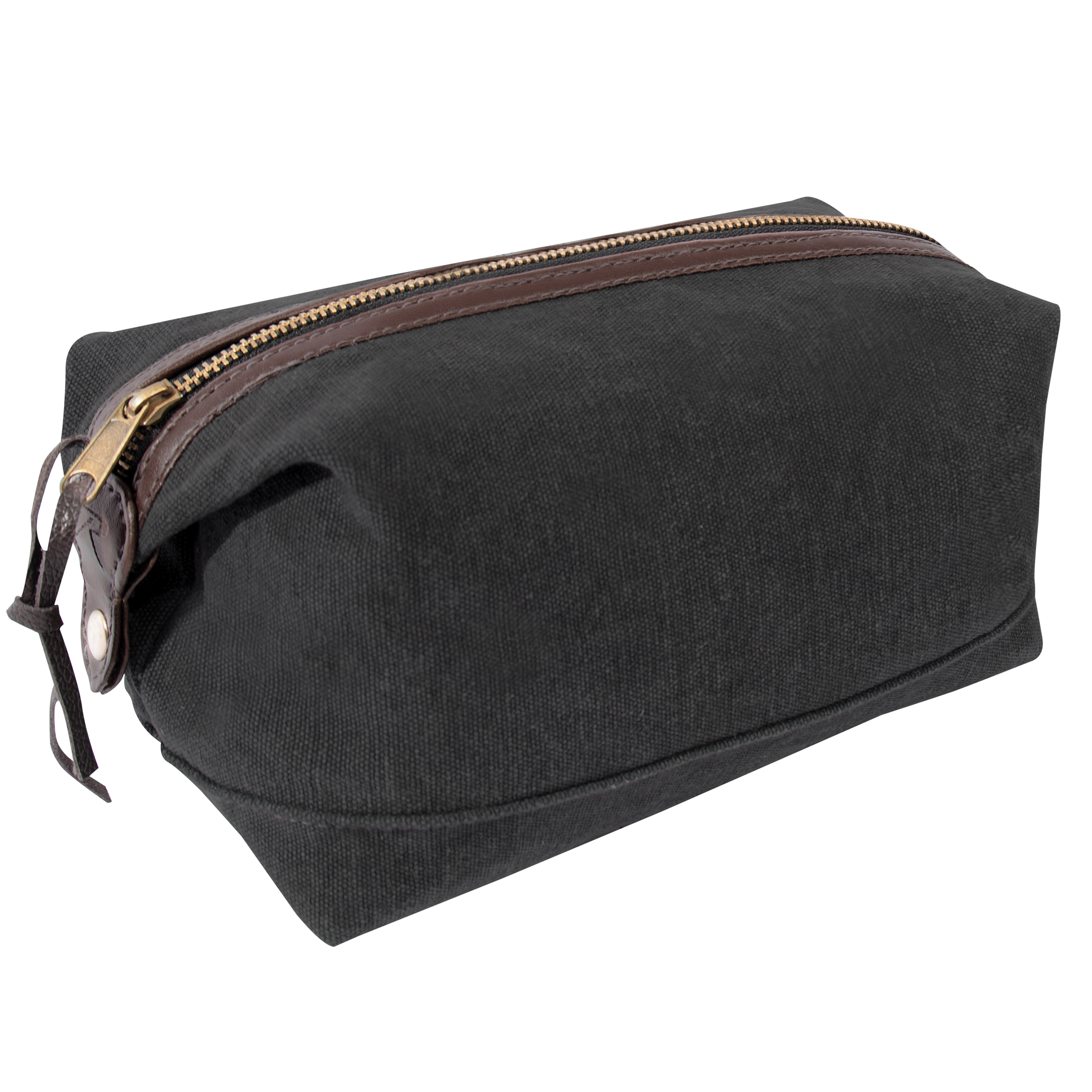 Rothco Rothco Canvas Leather Travel Kit - Charcoal Grey