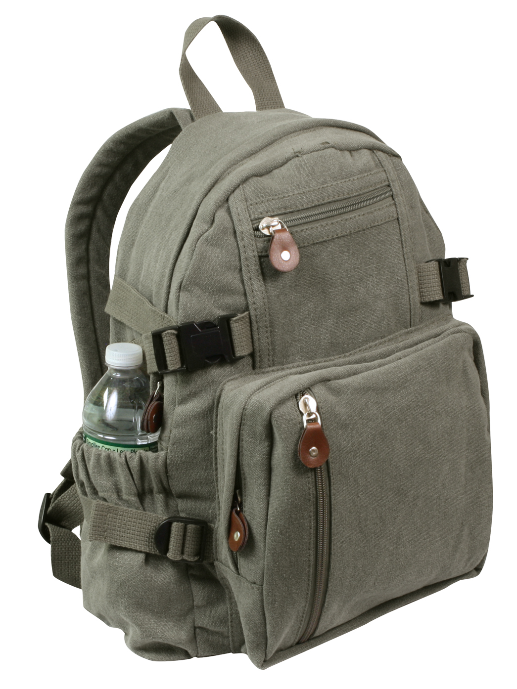 Rothco Rothco Vintage Canvas Compact Backpack - Olive Drab