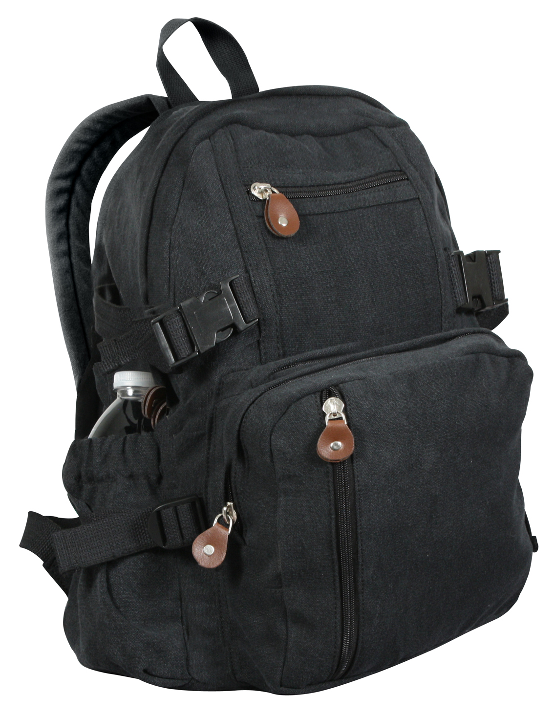 Rothco Rothco Vintage Canvas Compact Backpack - Black
