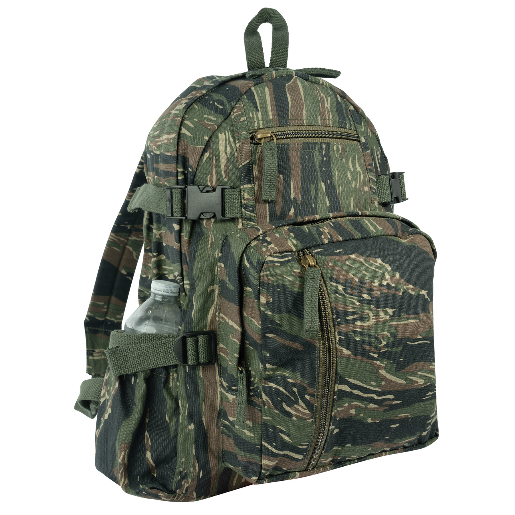 Rothco Rothco Vintage Canvas Compact Backpack - Tiger Stripe Camo