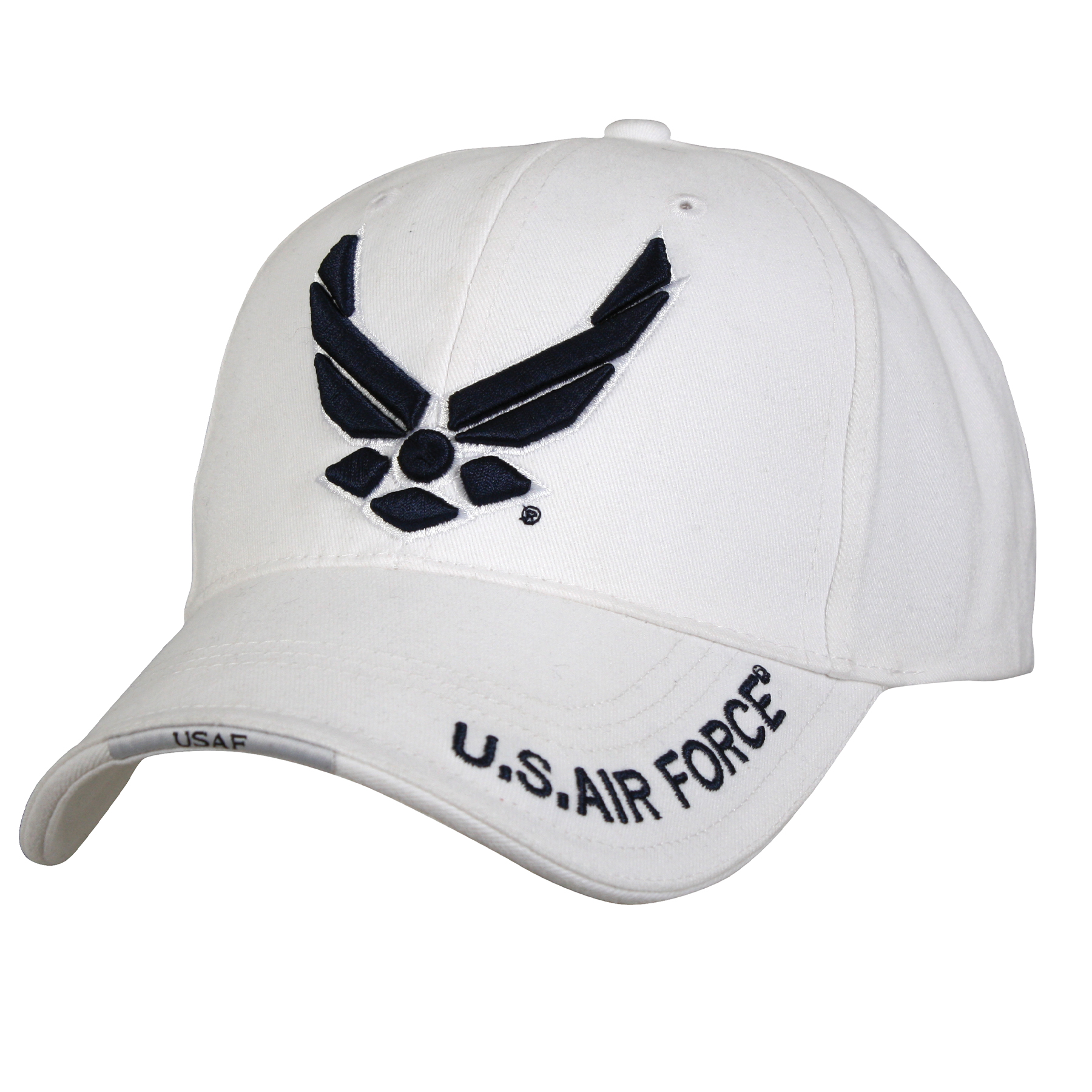 Rothco Rothco Deluxe U.S. Air Force Wing Low Profile Insignia Cap - White