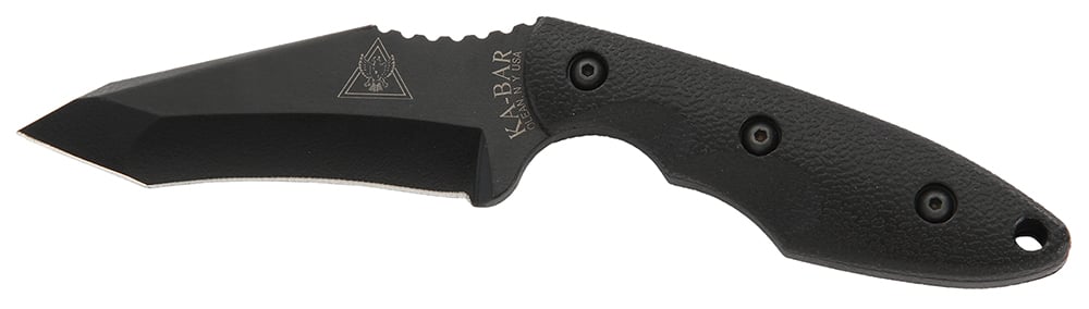 KA-BAR TDI/Hinderer Hell Fire Recurve Tanto Fixed Blade Knife, 3.56" - 2486 - Ka-Bar
