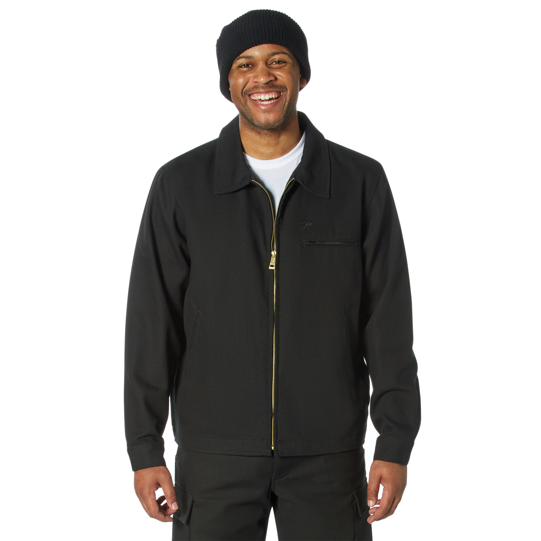 Rothco Rothco Lightweight Canvas Work Jacket - Black, Large