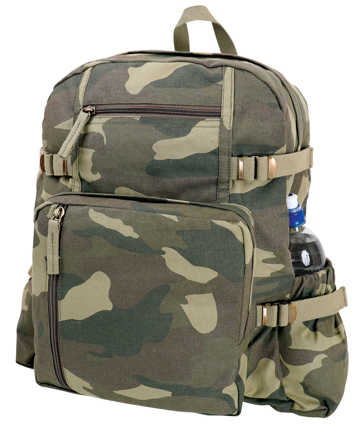 Rothco Rothco Jumbo Vintage Canvas Backpack - Woodland Camo