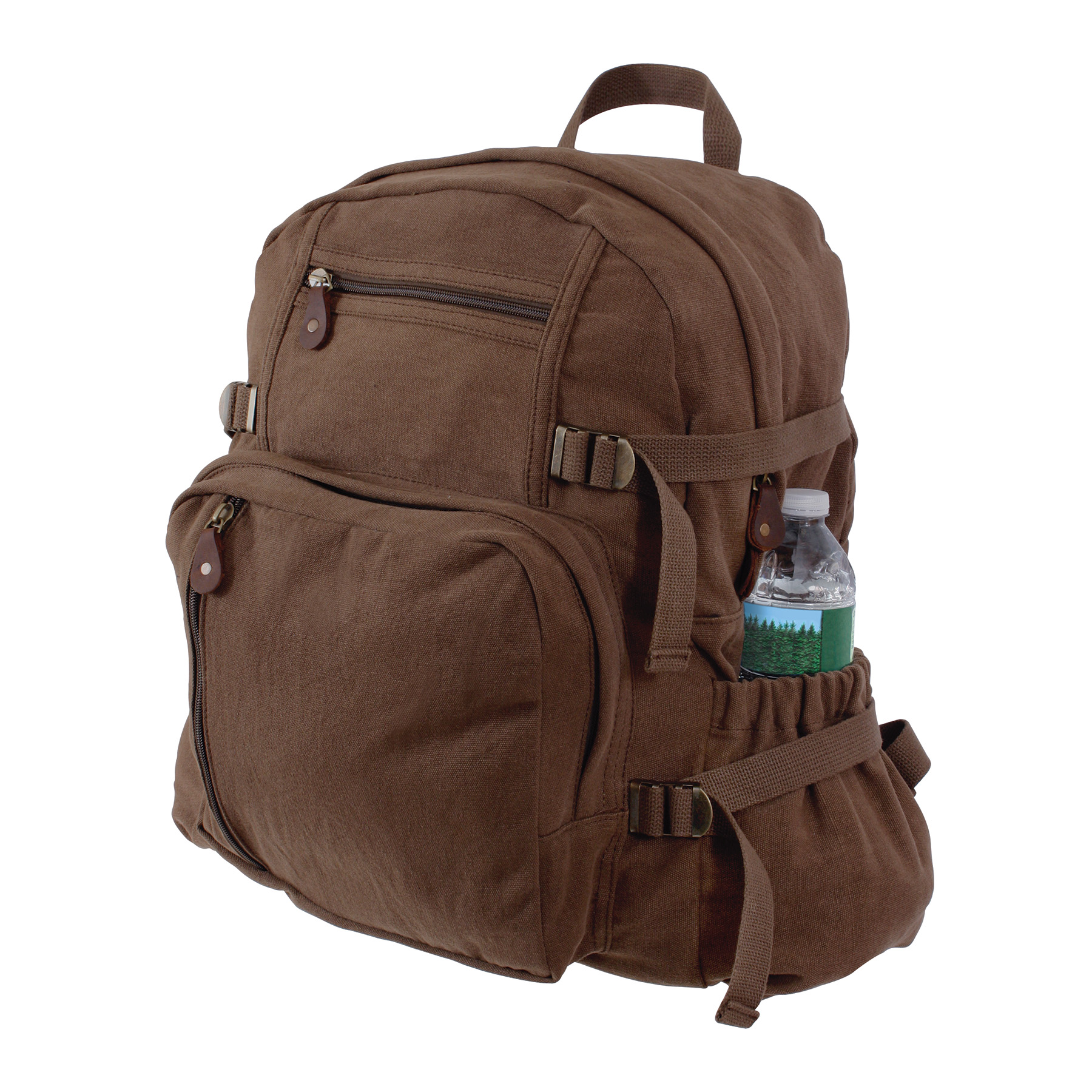 Rothco Rothco Jumbo Vintage Canvas Backpack - Earth Brown