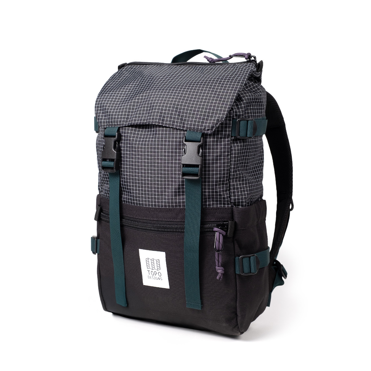 Topo Designs Rover Pack Classic - Black/Grid