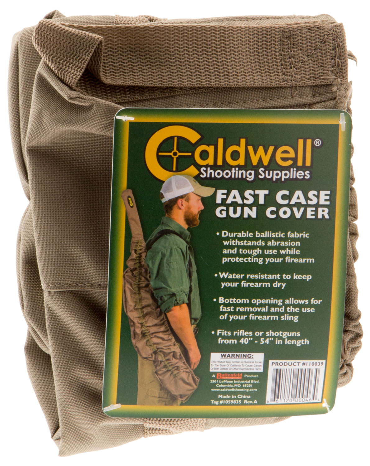 Caldwell Fast Case Gun Cover, Flat Dark Earth - 110039 - Caldwell