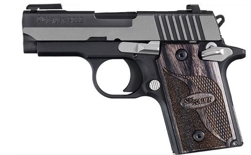 Sig Sauer P938 9mm Equinox Blackwood Two-Tone Pistol - Range Gun - Sig Sauer