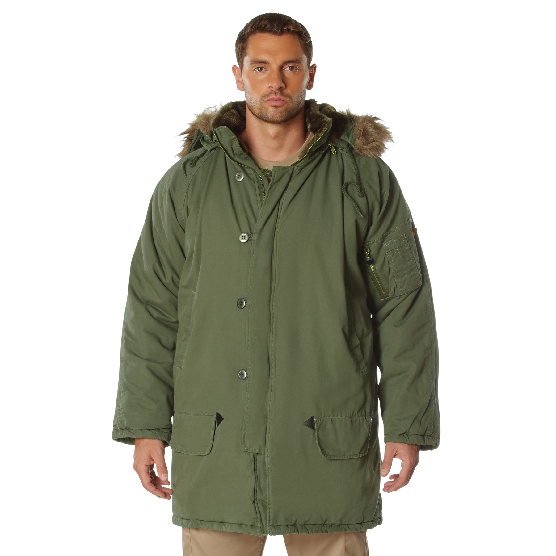 Rothco Rothco Vintage N-3B Parka - Olive Drab, Large